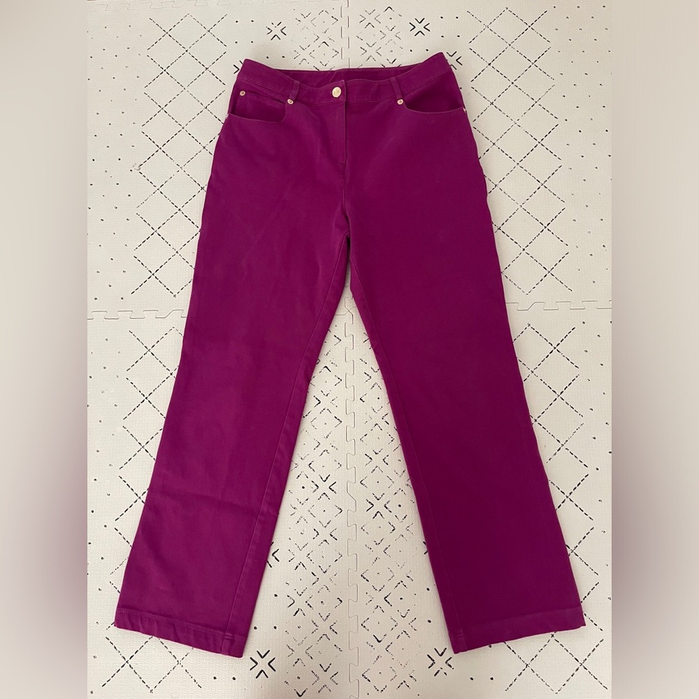 St. John Marie Fit‎ Fuchsia Pants/ jeans Sz 6